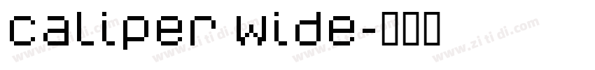 Caliper Wide字体转换
